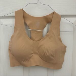 KNIX Racerback Sports Bra Size Medium Tan Sand Supportive Seamless